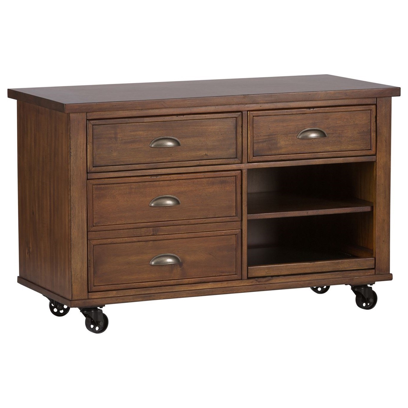 Liberty Furniture Arlington Credenza with Pull Out Printer Shelf